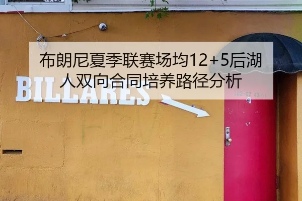 布朗尼夏季联赛场均12+5后湖人双向合同培养路径分析